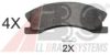 A.B.S. 38945 OE Brake Pad Set, disc brake